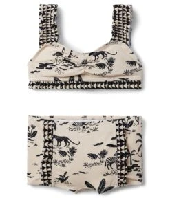 Janie And Jack Floral Scene Two-Piece Swimsuit (Toddler/Little Kids/Big Kids)