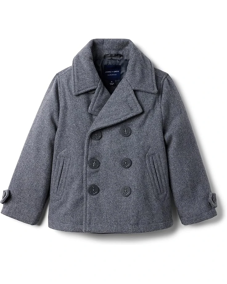 Janie And Jack Wool Peacoat (Toddler/Little Kids/Big Kids)