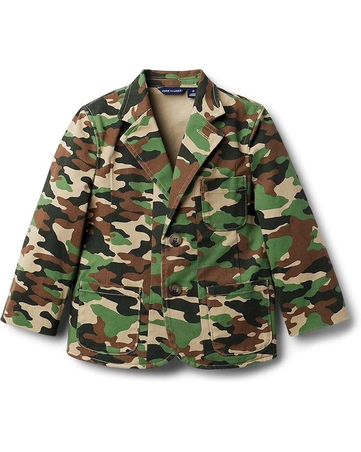 Janie And Jack Twill Camo Blazer (Toddler/Little Kids/Big Kids)