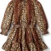 Janie And Jack Animal Print Dress (Toddler/Little Kids/Big Kids)