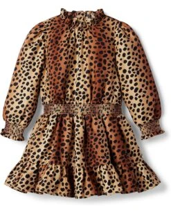 Janie And Jack Animal Print Dress (Toddler/Little Kids/Big Kids)