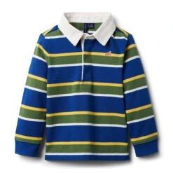 Janie And Jack Striped Rugby Shirt (Toddler/Little Kids/Big Kids)