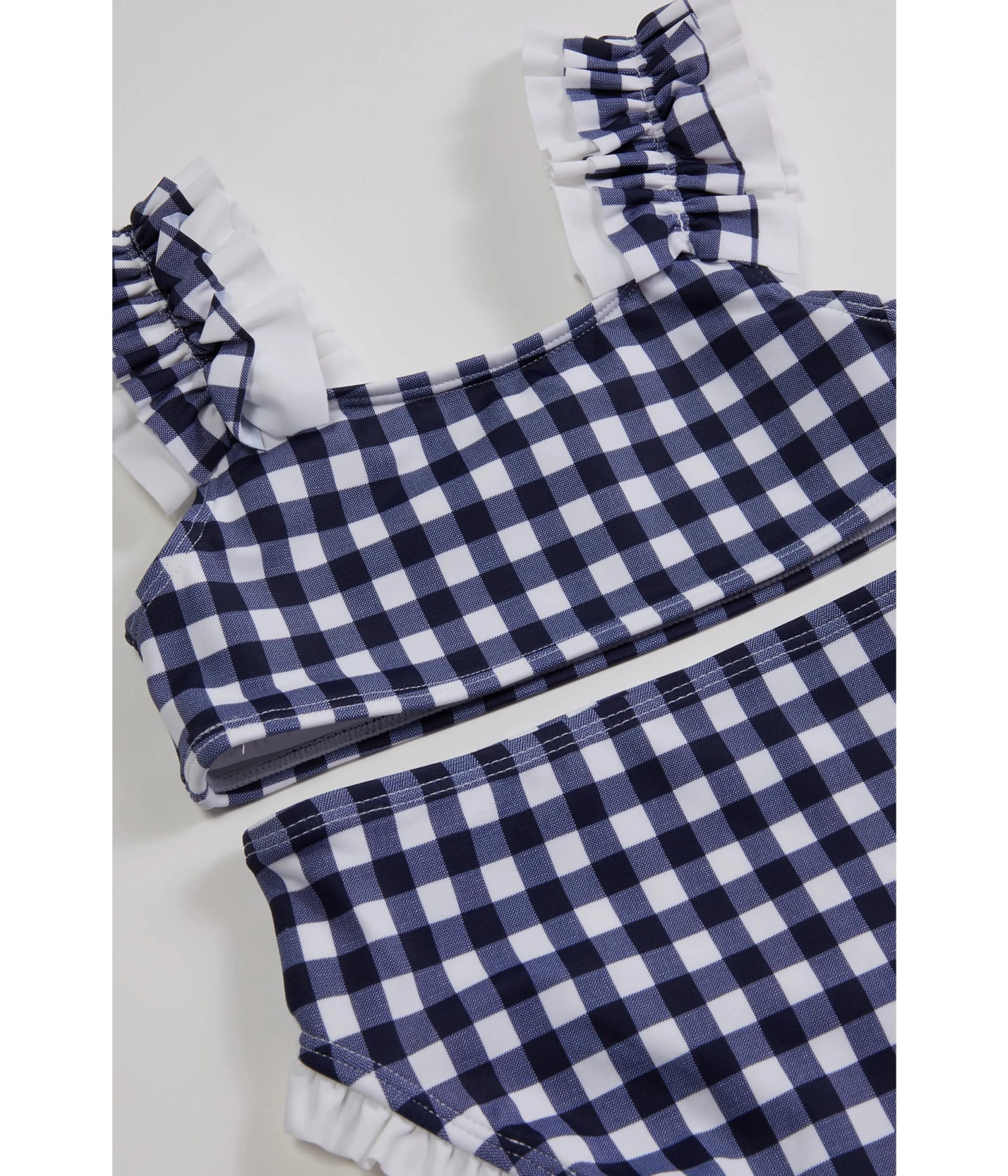 Janie And Jack Gingham Two-Piece Swim (Toddler/Little Kids/Big Kids) - Image 2