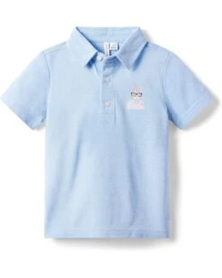Janie And Jack Printed Pique Polo (Toddler/Little Kids/Big Kids)