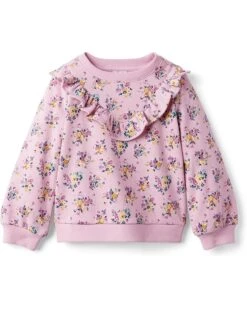 Janie And Jack Floral Sweatshirt (Toddler/Little Kids/Big Kids)
