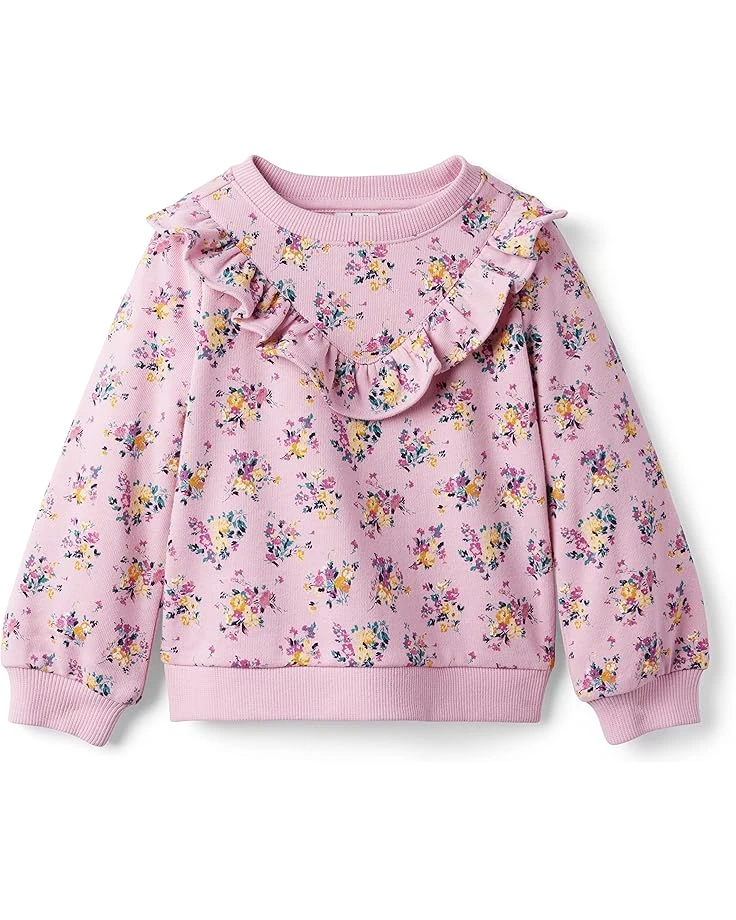 Janie And Jack Floral Sweatshirt (Toddler/Little Kids/Big Kids)