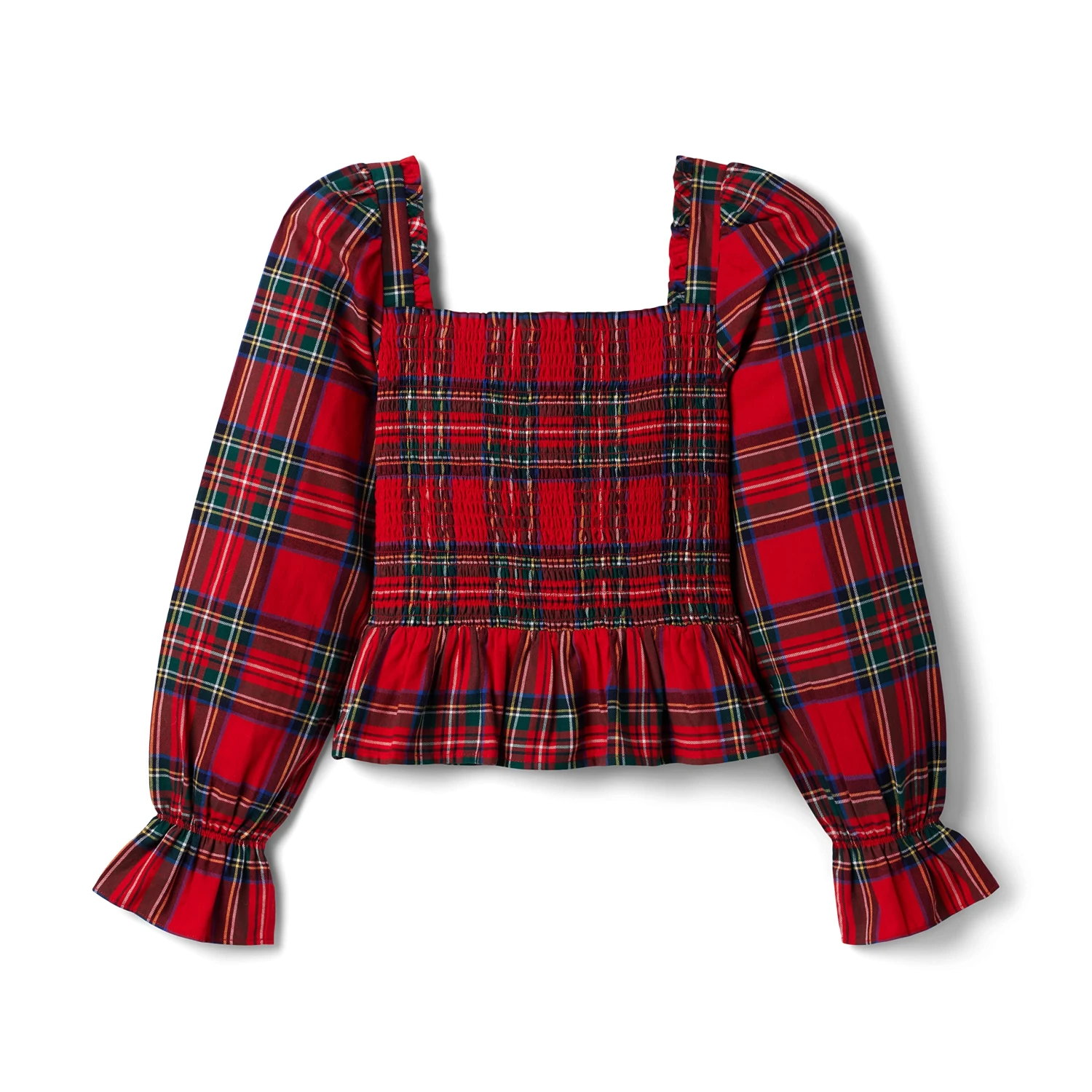 Janie And Jack Family Plaid Blouse (Big Kids)