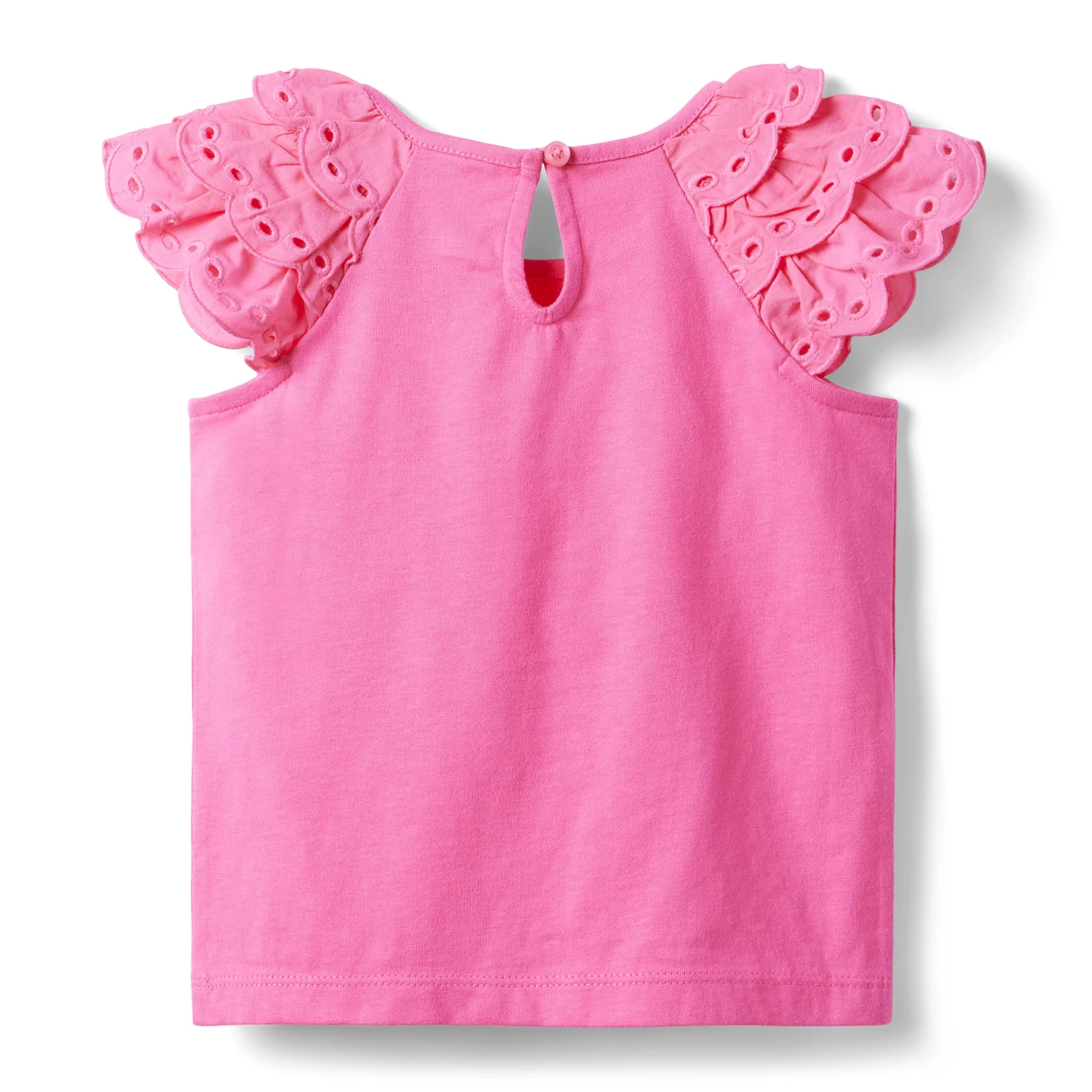 Janie And Jack Eyelet Sleeve Top (Toddler/Little Kids/Big Kids) - Image 2