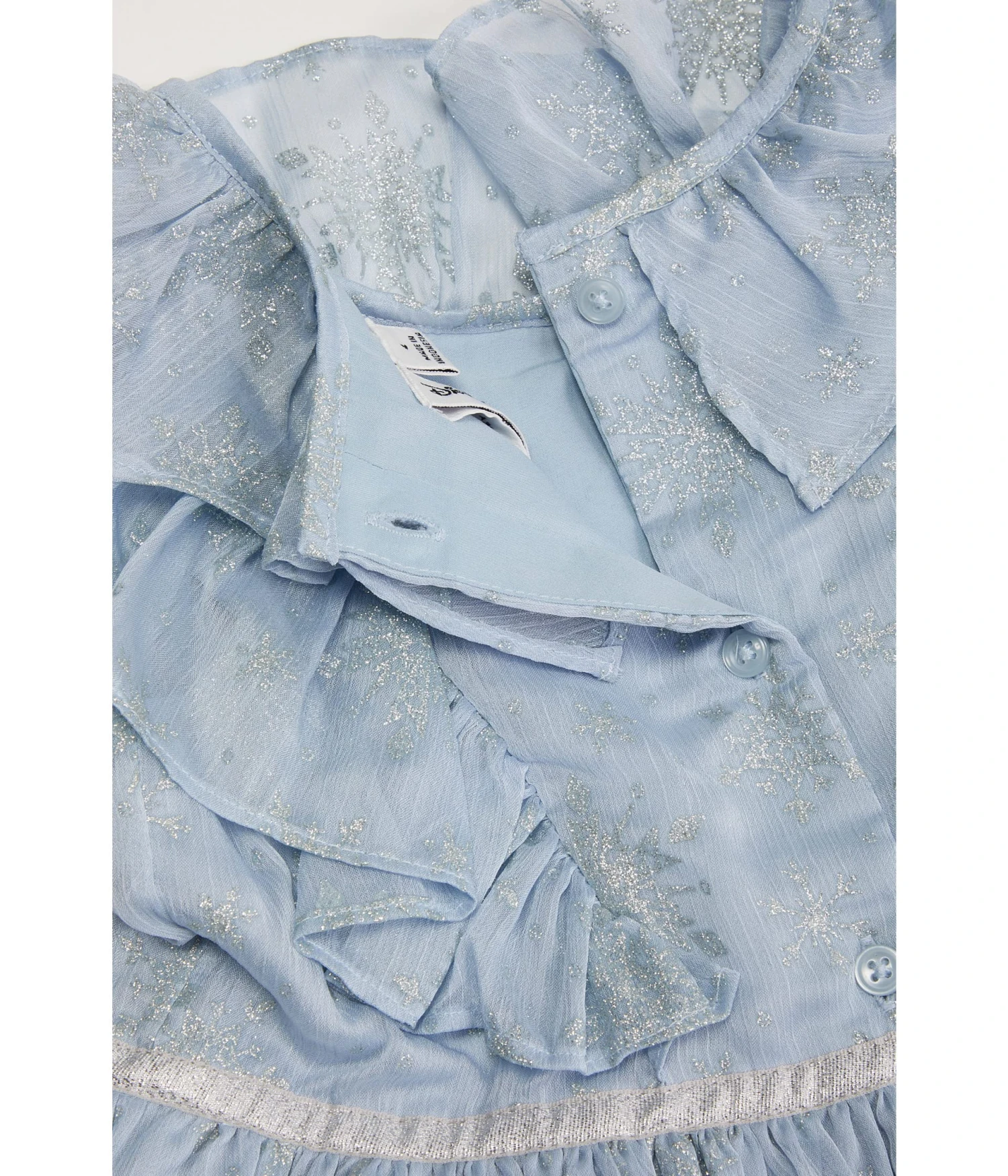 Janie And Jack Blue Tulle Disney Frozen Dress (Toddler/Little Kids/Big Kids) - Image 2