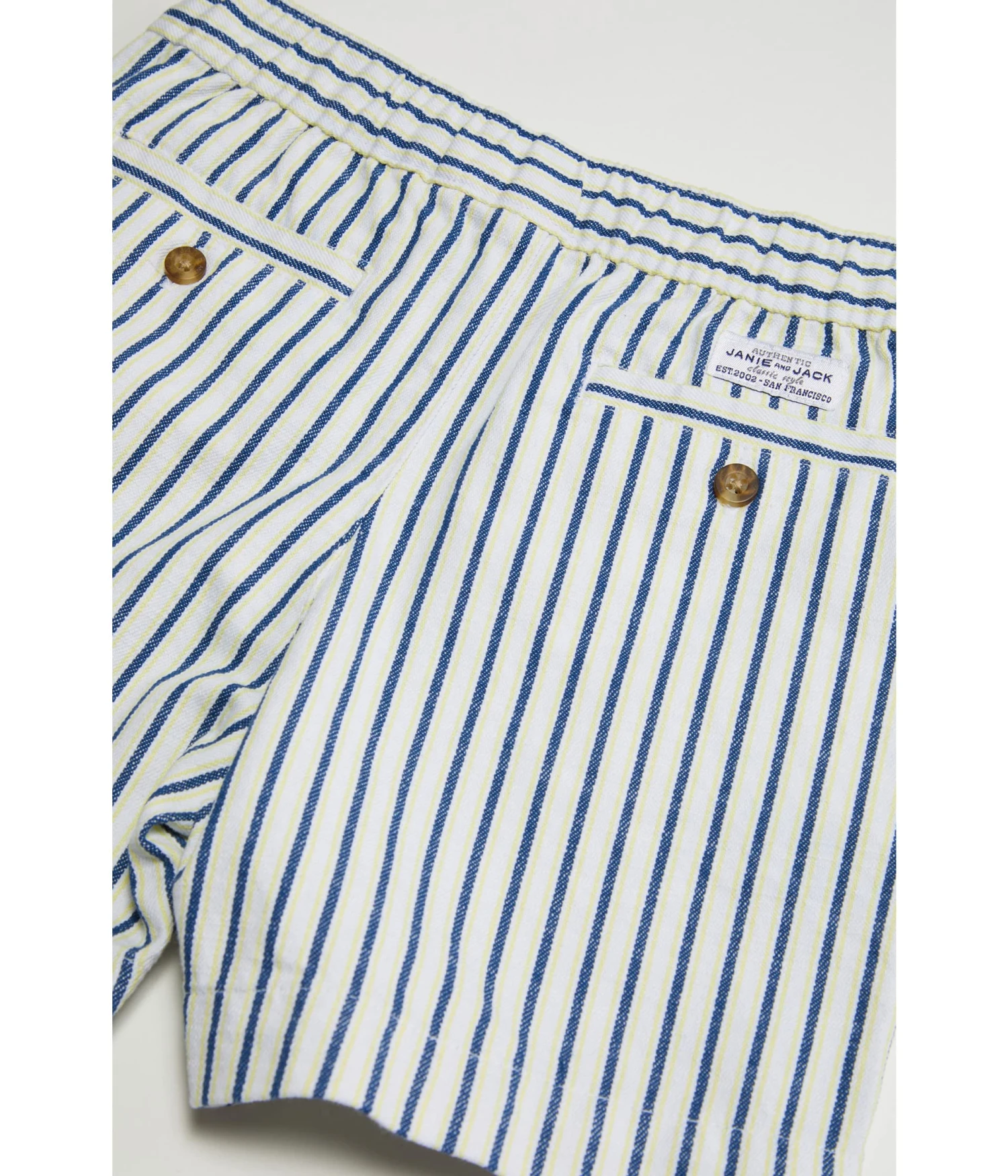 Janie And Jack Stripe Twill Shorts (Toddler/Little Kids/Big Kids) - Image 2