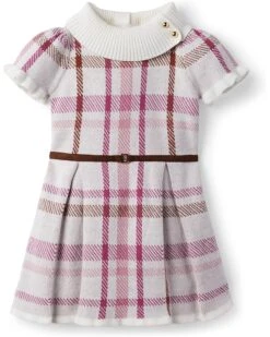 Janie And Jack Plaid Sweaterdress (Toddler/Little Kids/Big Kids)