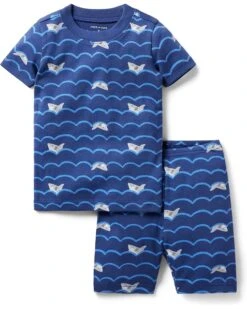 Janie And Jack Shark Short Tight Fit Sleepwear (Toddler/Little Kids/Big Kids)