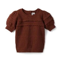 Janie And Jack Puff Sleeve Sweater (Toddler/Little Kids/Big Kids)