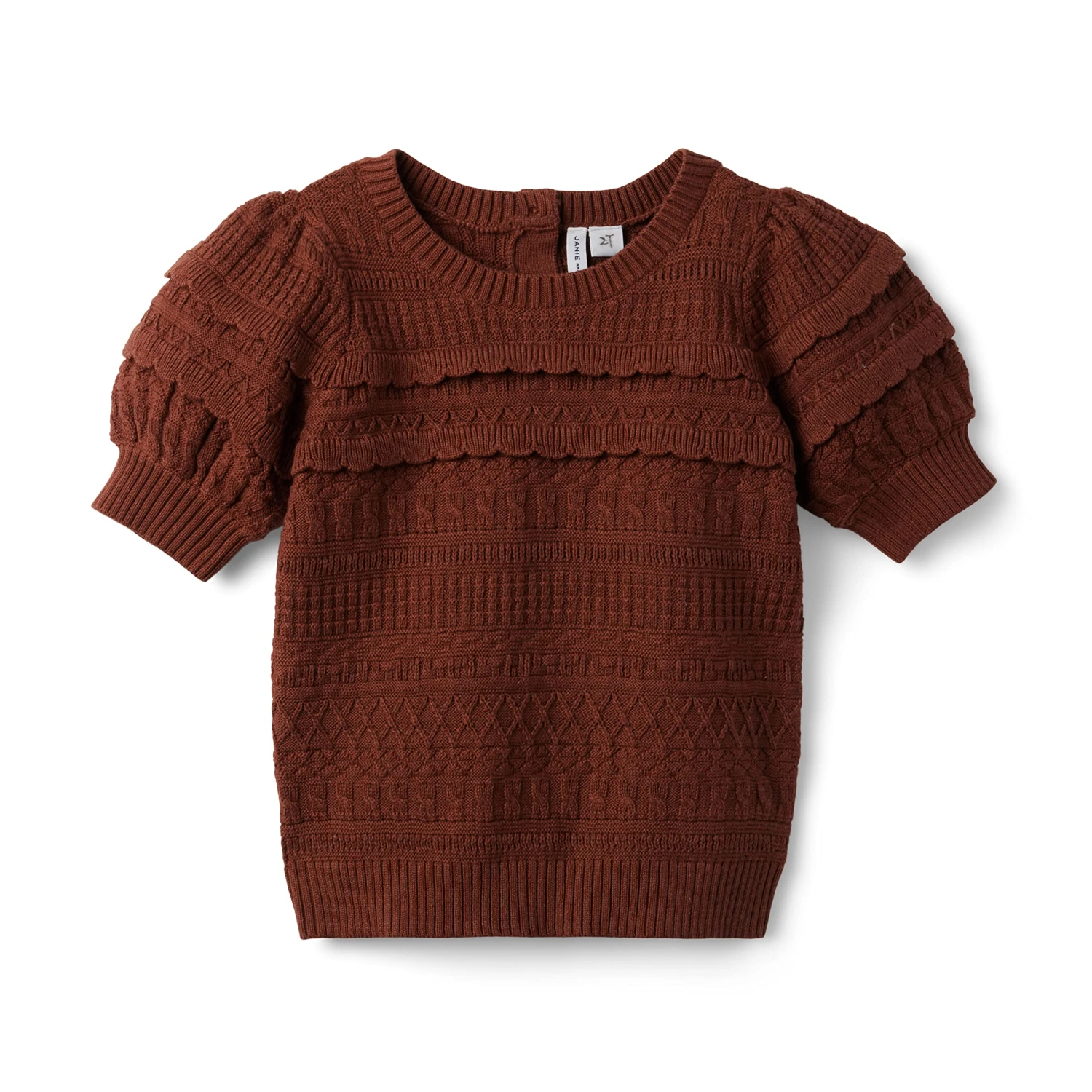 Janie And Jack Puff Sleeve Sweater (Toddler/Little Kids/Big Kids)