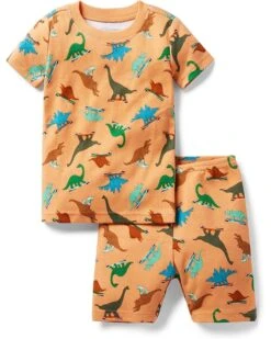 Janie And Jack Dino Skate Short Tight Fit Sleepwear (Toddler/Little Kids/Big Kids)